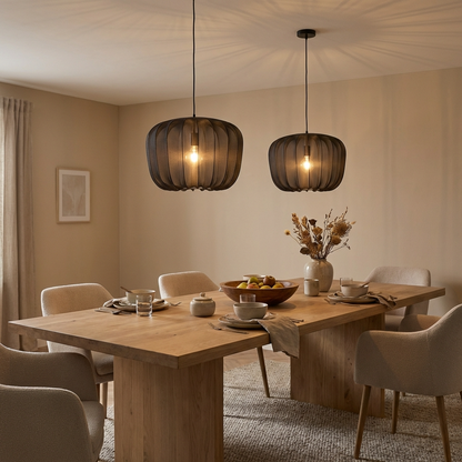 French Fabric Apple Pendant Lamp