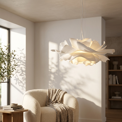 French Flower Petal Pendant Light