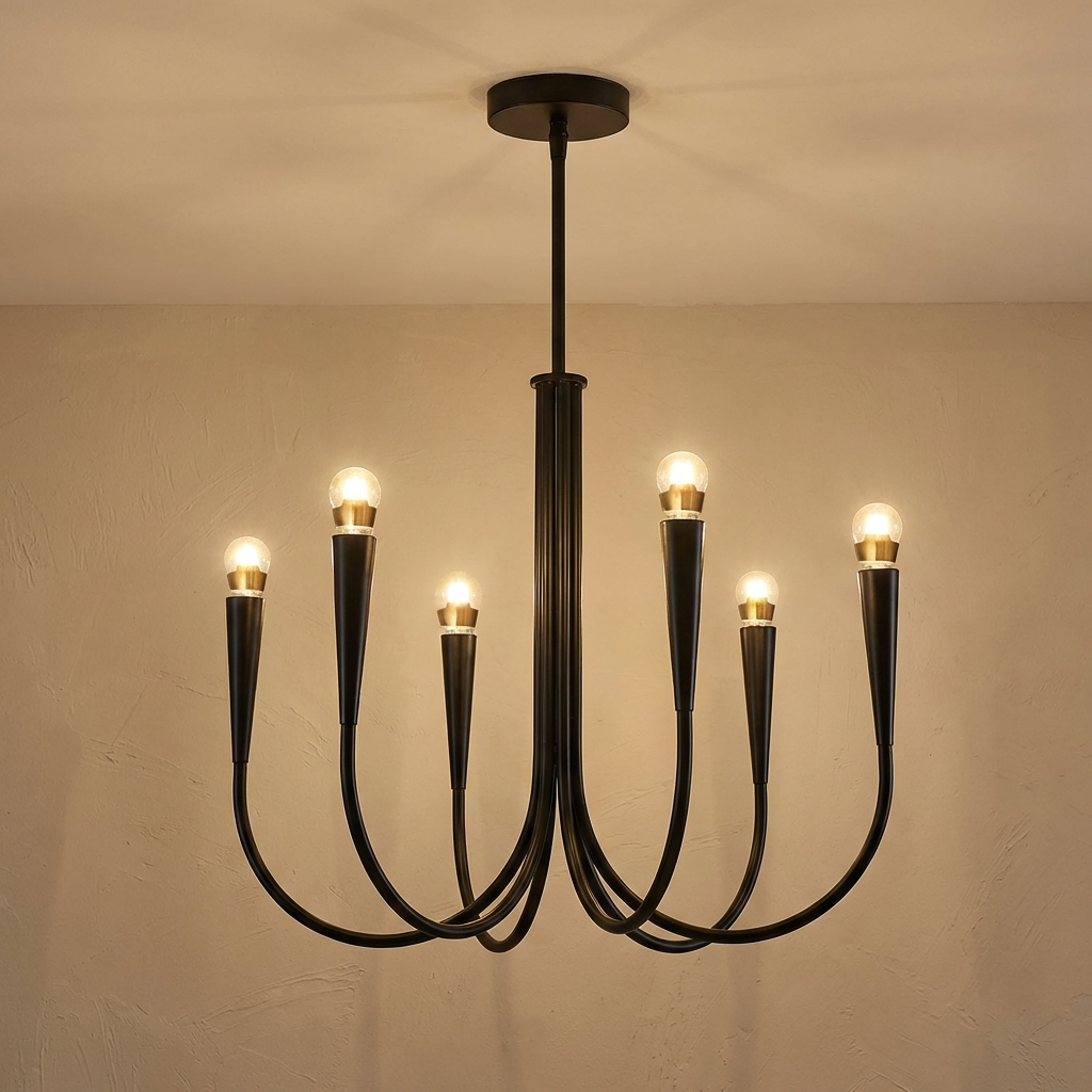 French Nordic Branch Chandelier