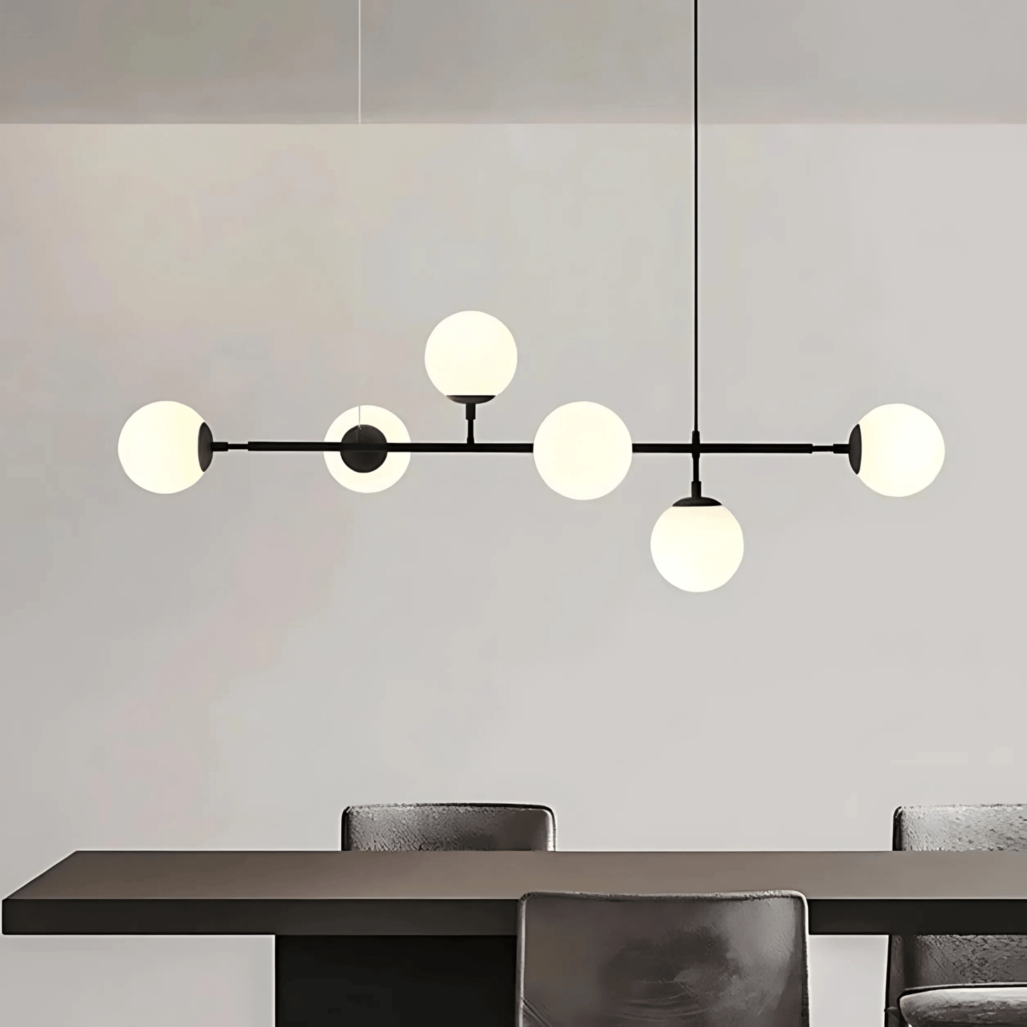 Frosted Globe Island Pendant Light