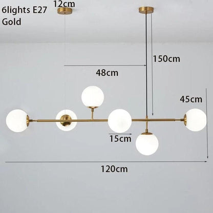 Frosted Globe Island Pendant Light