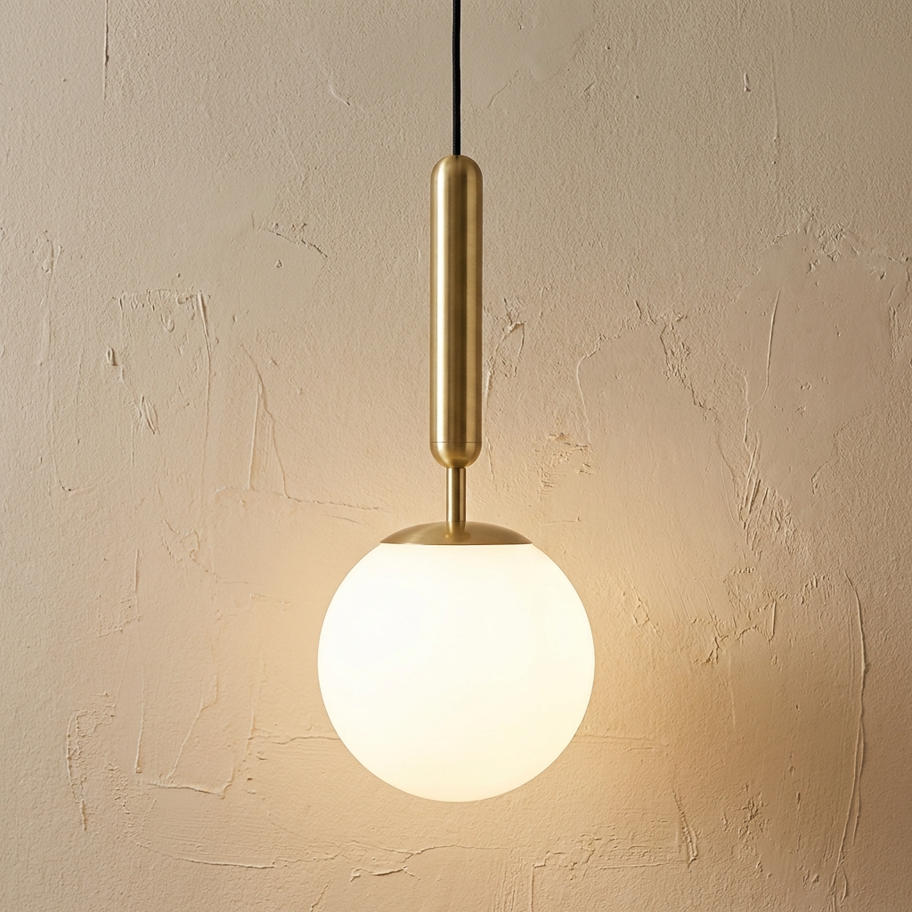Frosted Globe Pendant Light