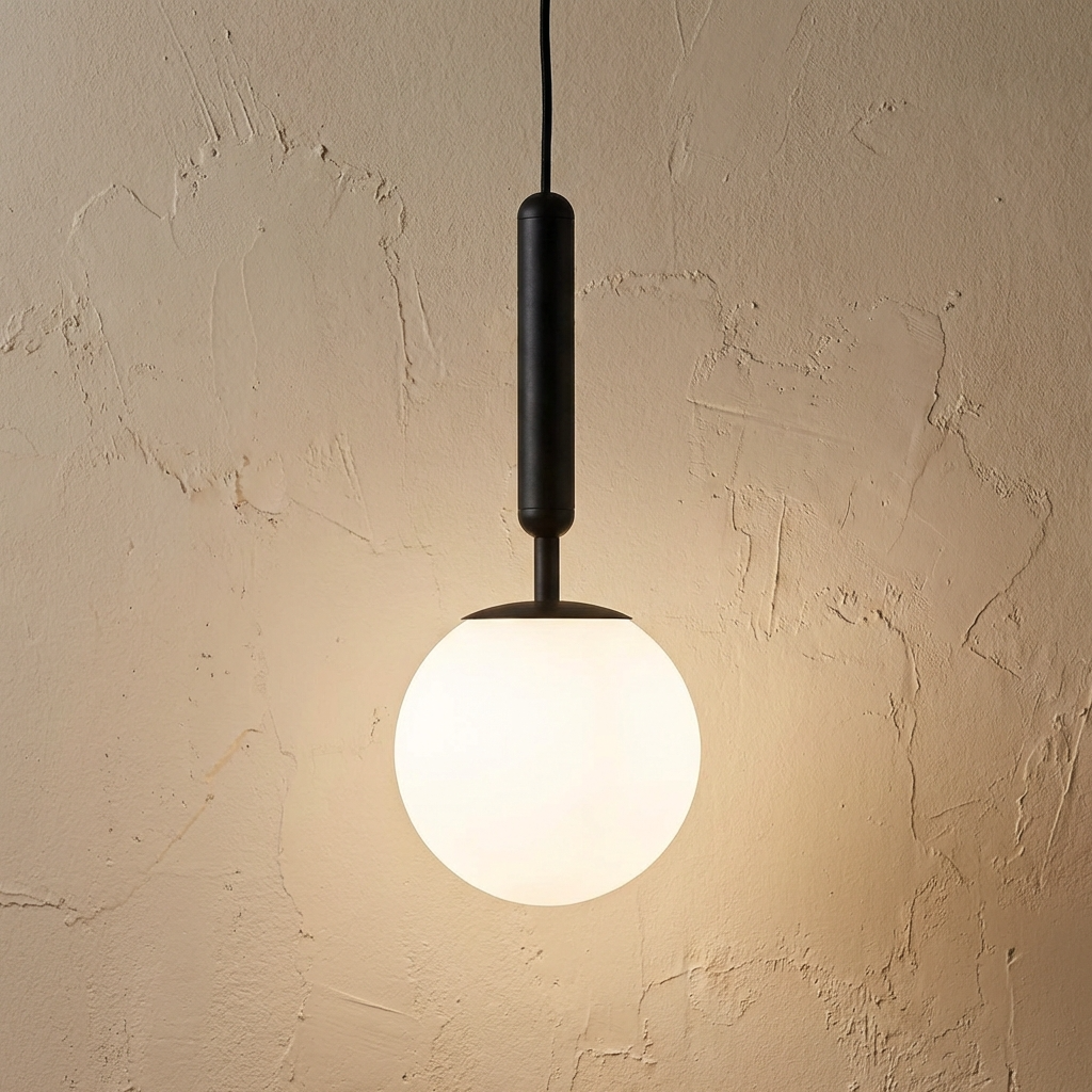 Frosted Globe Pendant Light