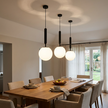 Frosted Globe Pendant Light