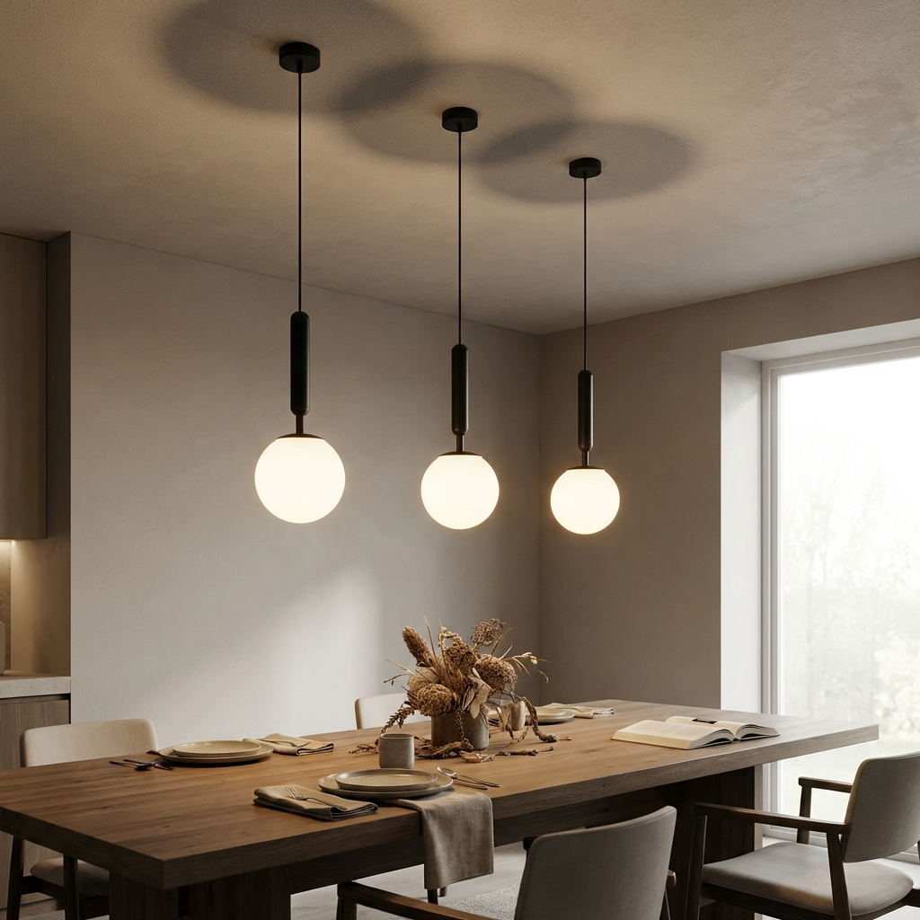 Frosted Globe Pendant Light