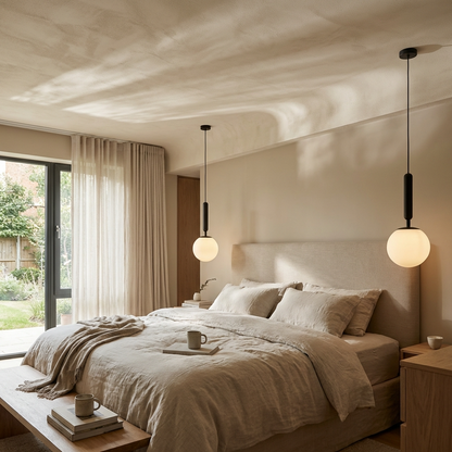 Frosted Globe Pendant Light