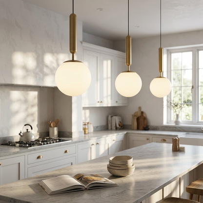 Frosted Globe Pendant Light