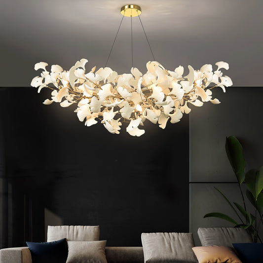Gingko Flower Petal Chandelier