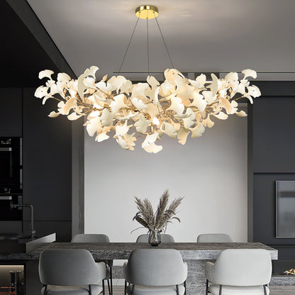 Gingko Flower Petal Chandelier