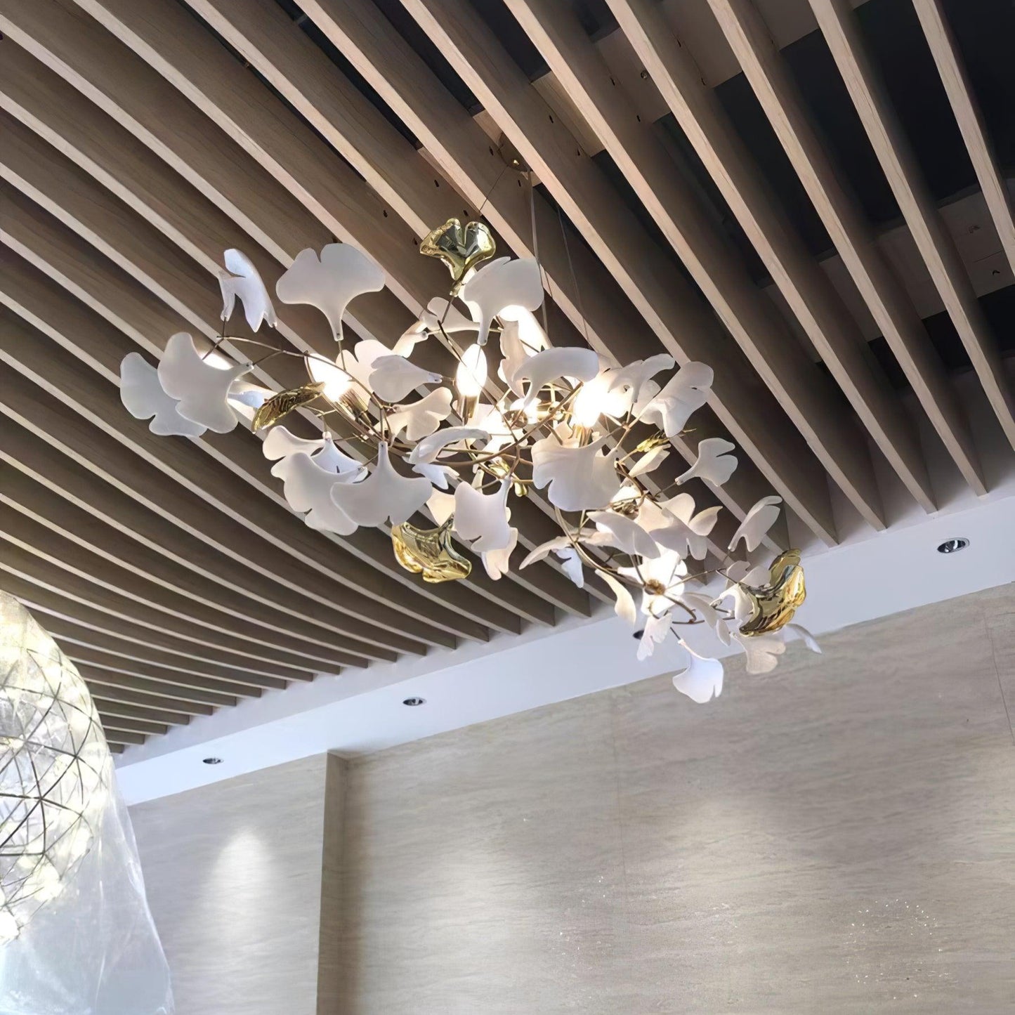 Gingko Flower Petal Chandelier