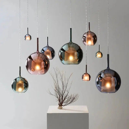 Glass Globe Pendant Light
