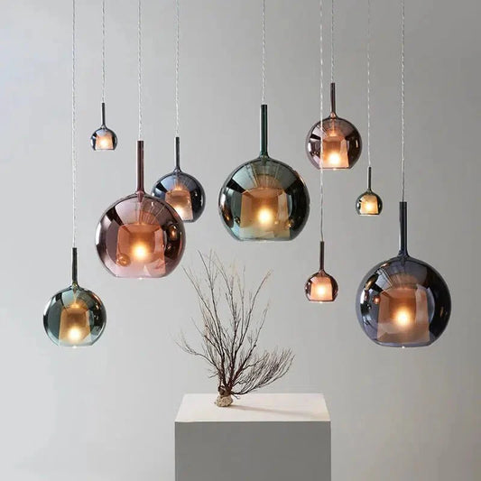 Glass Globe Pendant Light