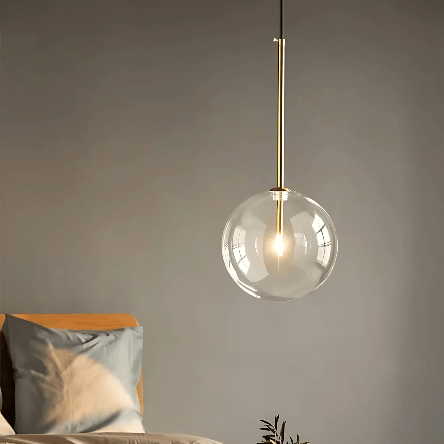 Glass Globe Pendant Light