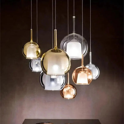 Glass Globe Pendant Light