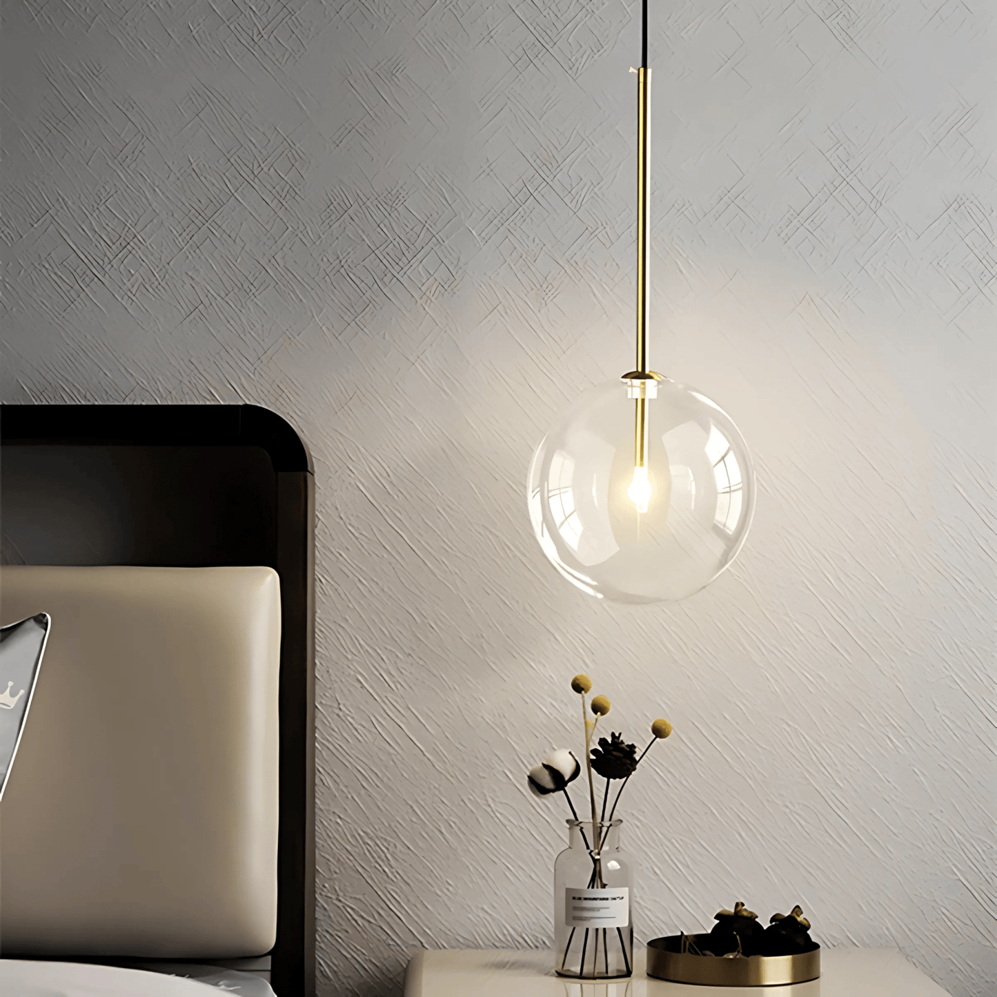 Glass Globe Pendant Light