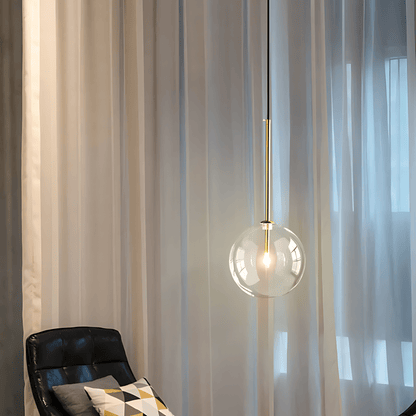 Glass Globe Pendant Light