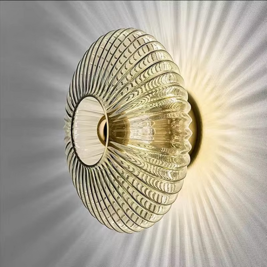 Circular Glass Wall Lamp