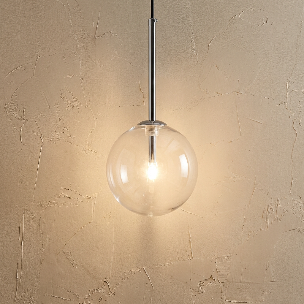 Glass Globe Pendant Light