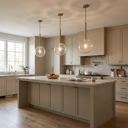 Glass Globe Pendant Light