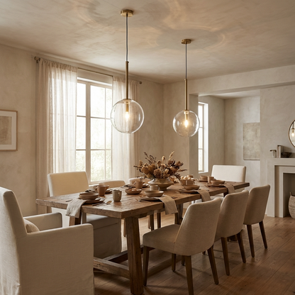 Glass Globe Pendant Light