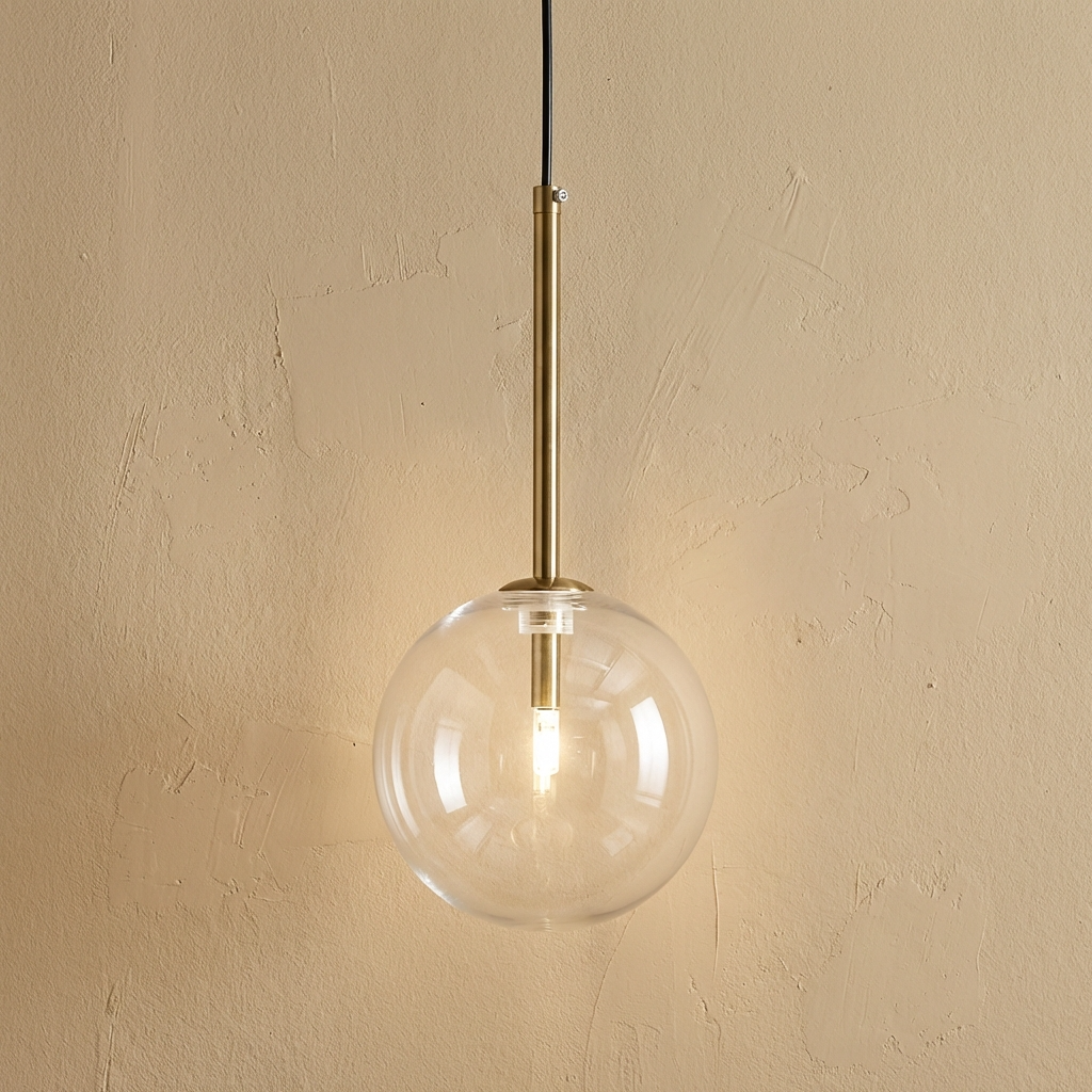 Glass Globe Pendant Light