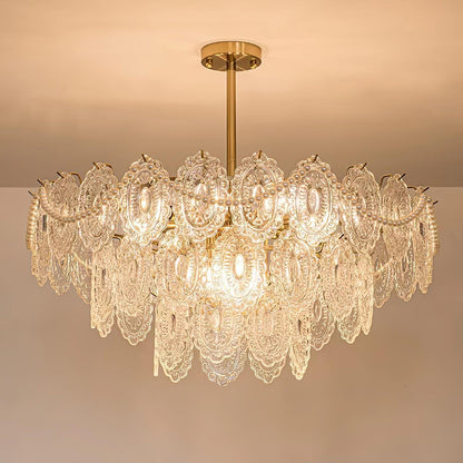 Gold Wave Pearl Chandelier