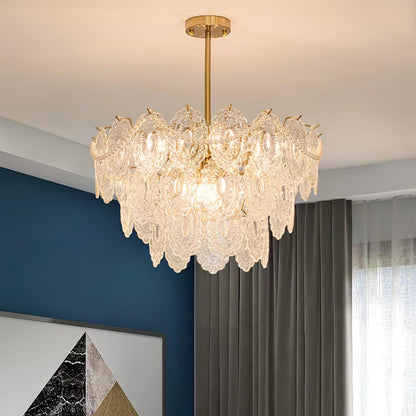 Gold Wave Pearl Chandelier