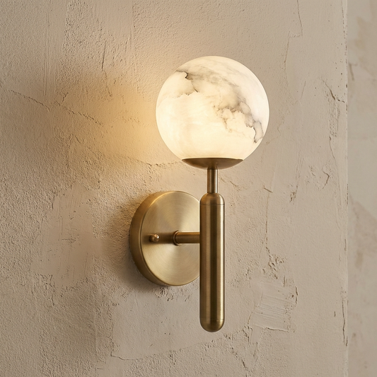 Gold Marble Ball Wall Lamp