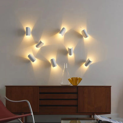 Rotating Twisting Curve Wall Light