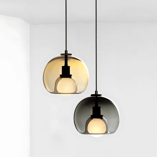 Handblown Glass Globe Pendant Light