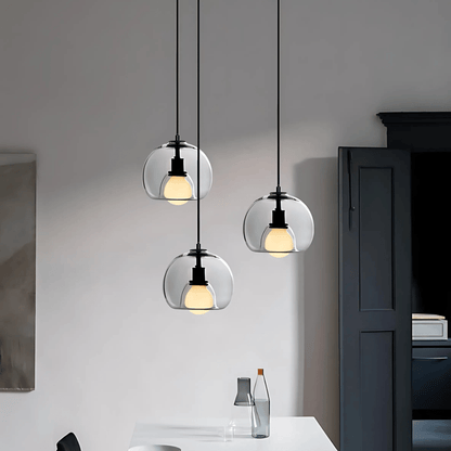 Handblown Glass Globe Pendant Light