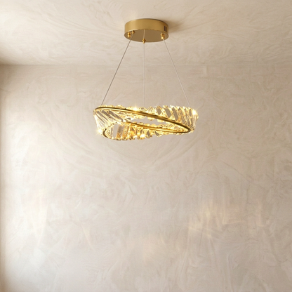 Helix Crystal Ring Chandelier