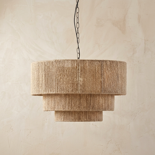 Hemp Rope Wabi Sabi Style Chandelier