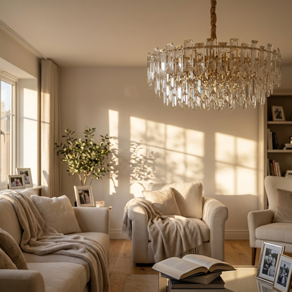 Imperial Tiered Crystal Chandelier