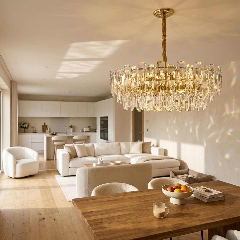 Imperial Tiered Crystal Chandelier