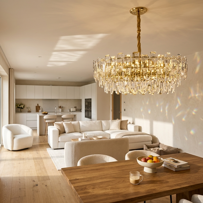 Imperial Tiered Crystal Chandelier