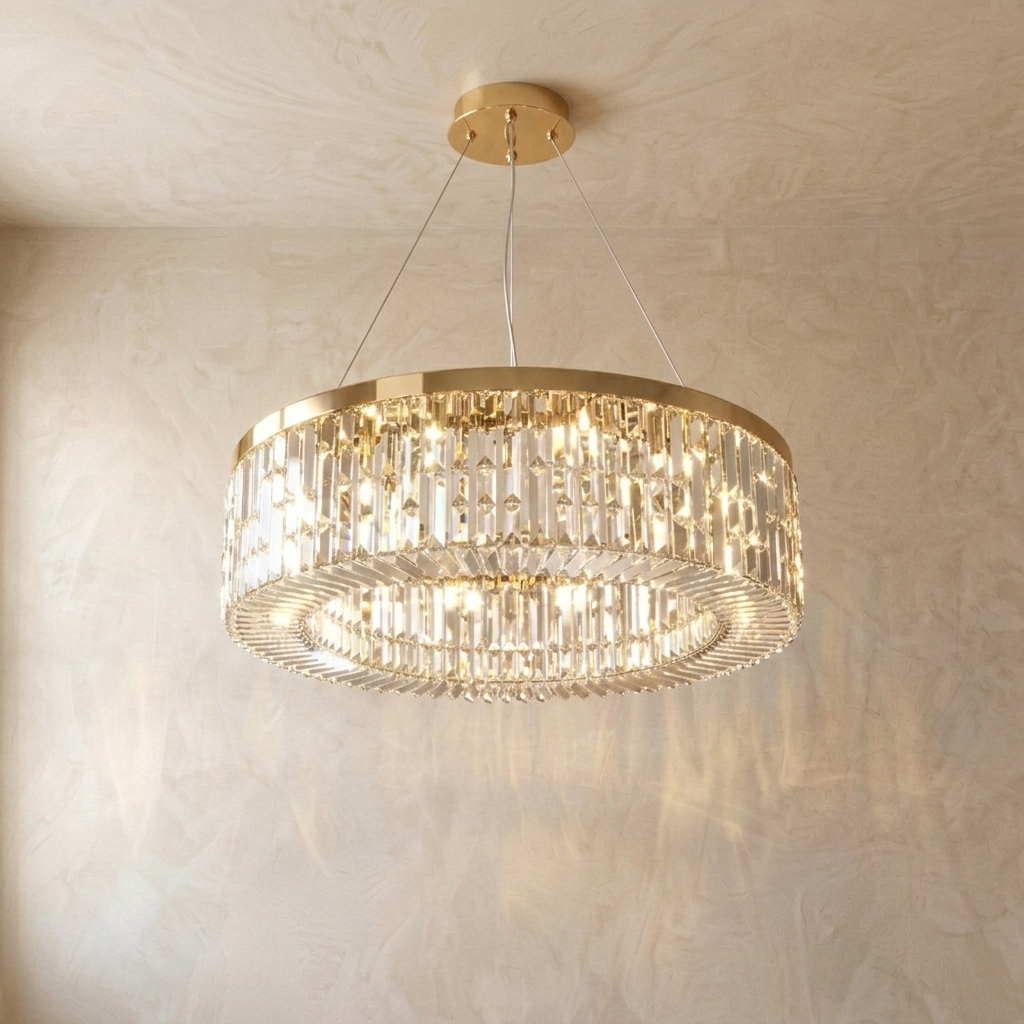 Infinity Crystal Ring Chandelier