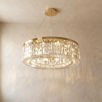 Infinity Crystal Ring Chandelier
