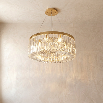 Infinity Crystal Ring Chandelier
