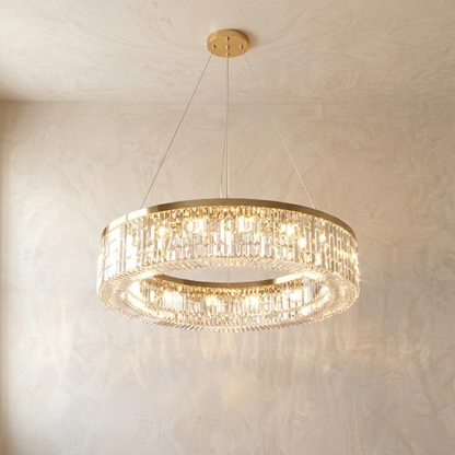 Infinity Crystal Ring Chandelier