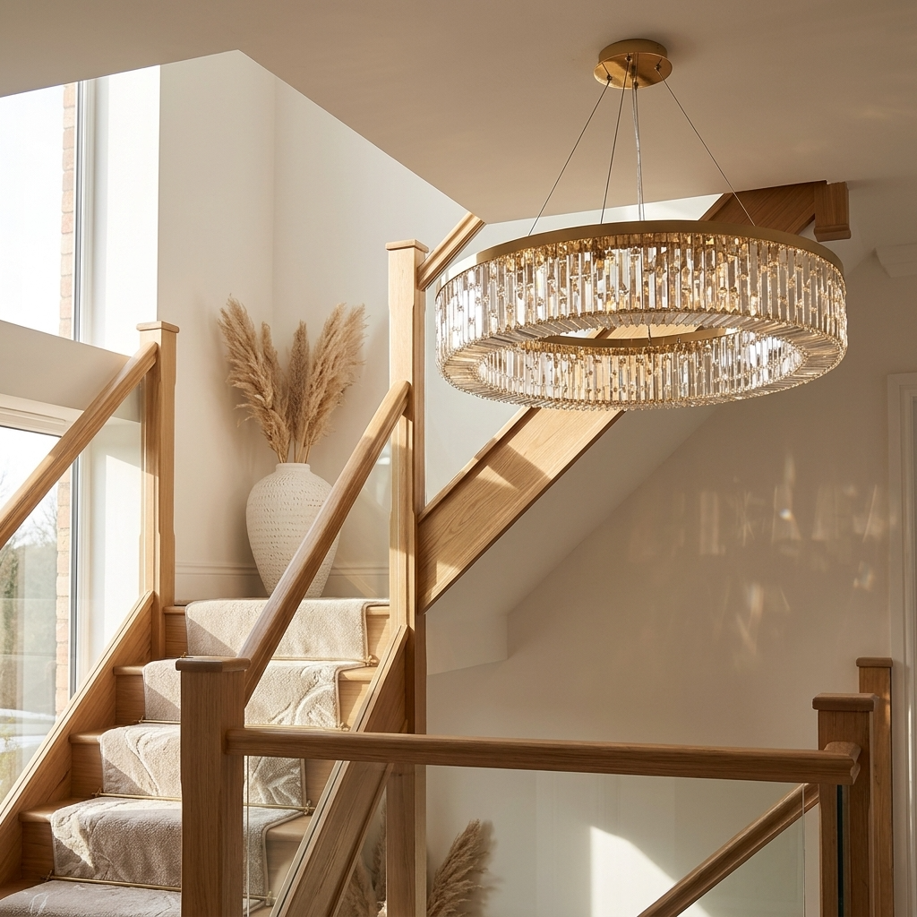 Infinity Crystal Ring Chandelier
