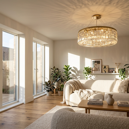 Infinity Crystal Ring Chandelier