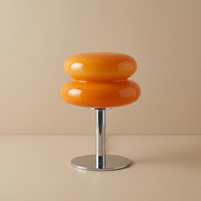 Italian Bauhaus Glass Table Lamp