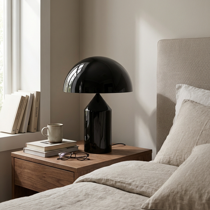 Italian Designer Metal Mushroom Table Lamp