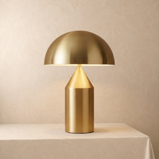 Italian Designer Metal Mushroom Table Lamp