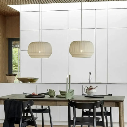 Japandi Wabi Sabi Fabric Pendant Light