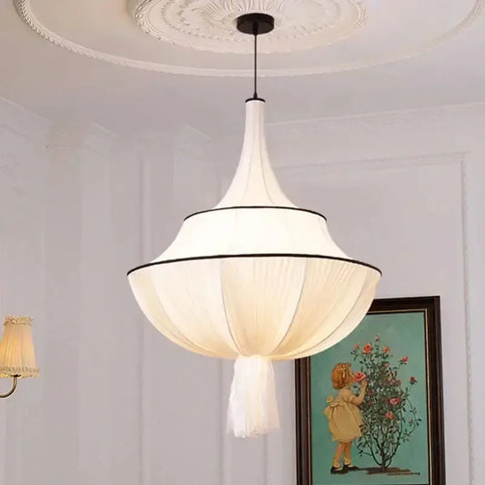 Japanese Cloth Drop Statement Chandelier