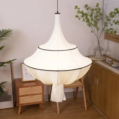 Japanese Cloth Drop Statement Chandelier