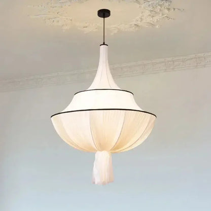 Japanese Cloth Drop Statement Chandelier