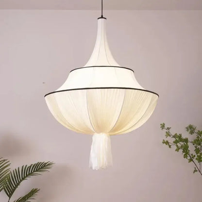 Japanese Cloth Drop Statement Chandelier